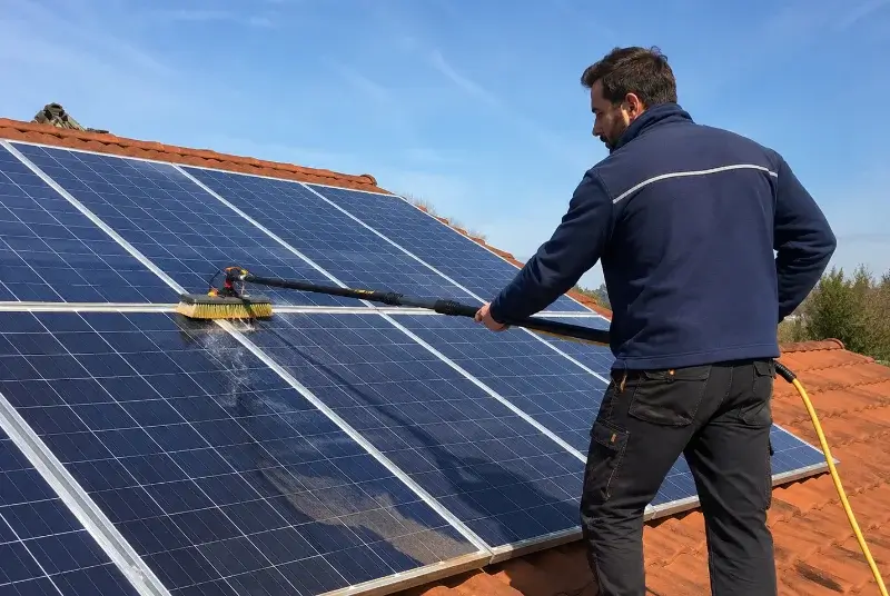 Nettoyage et entretien de panneaux solaires à Bourneau